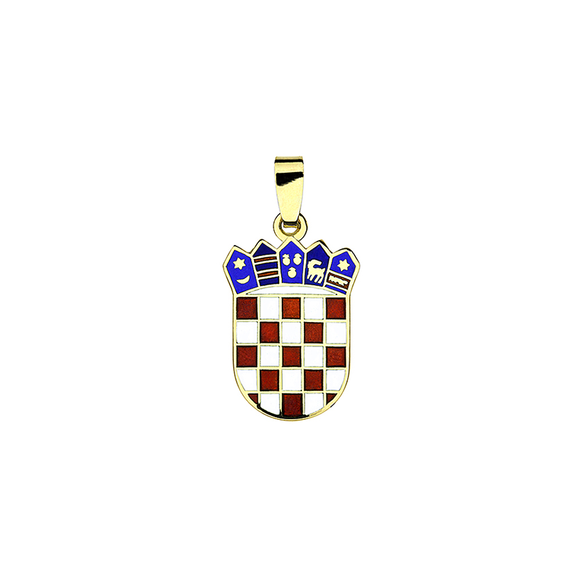 Privjesak hrvatski grb u boji
