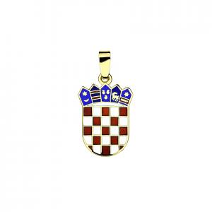 Privjesak hrvatski grb u boji